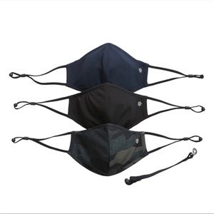 Set of Athleta Girl Adjustable Face Mask with Nose Bridge 3-Pack